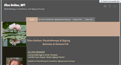 Desktop Screenshot of ellendekkertherapy.com